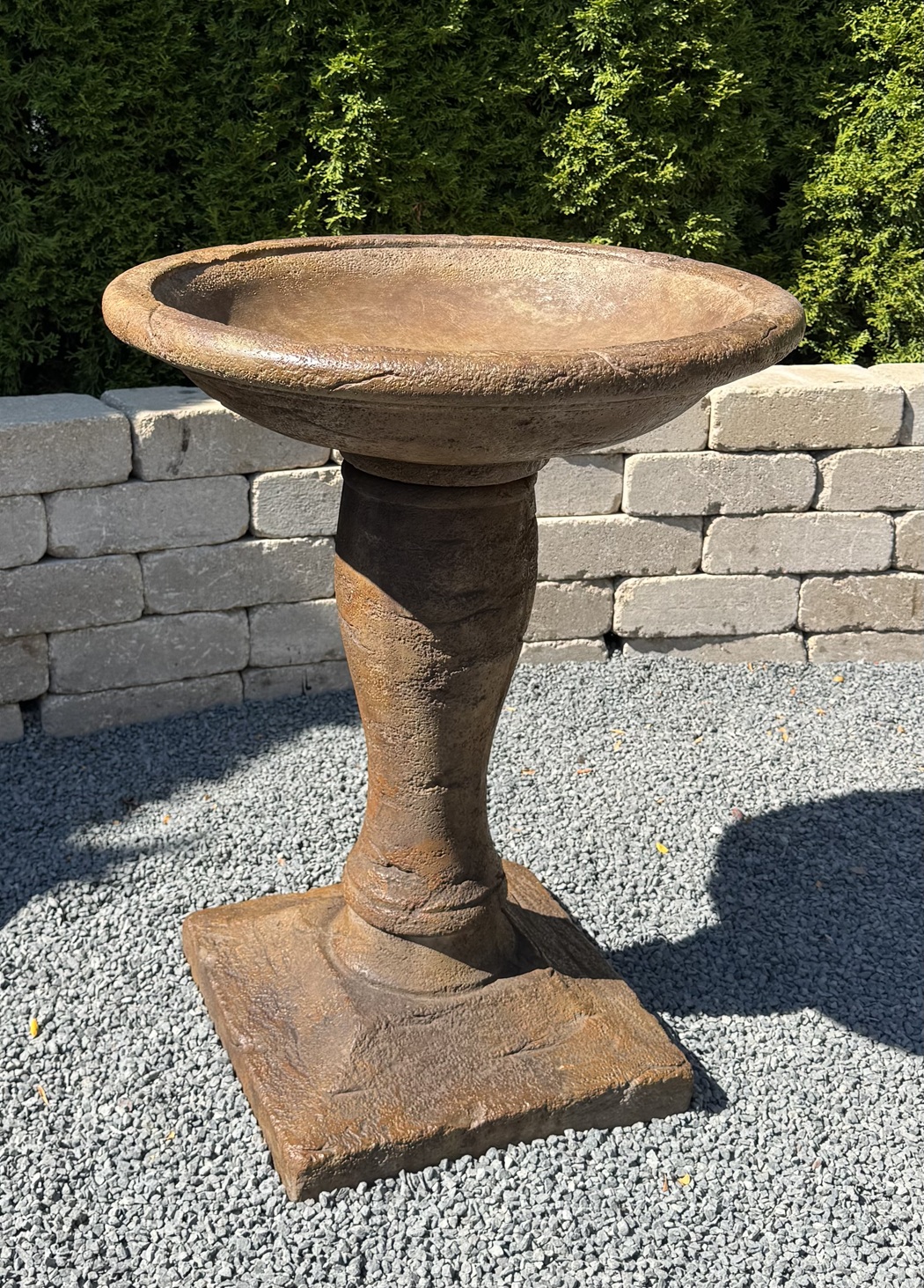 Europa Plinth Birdbath