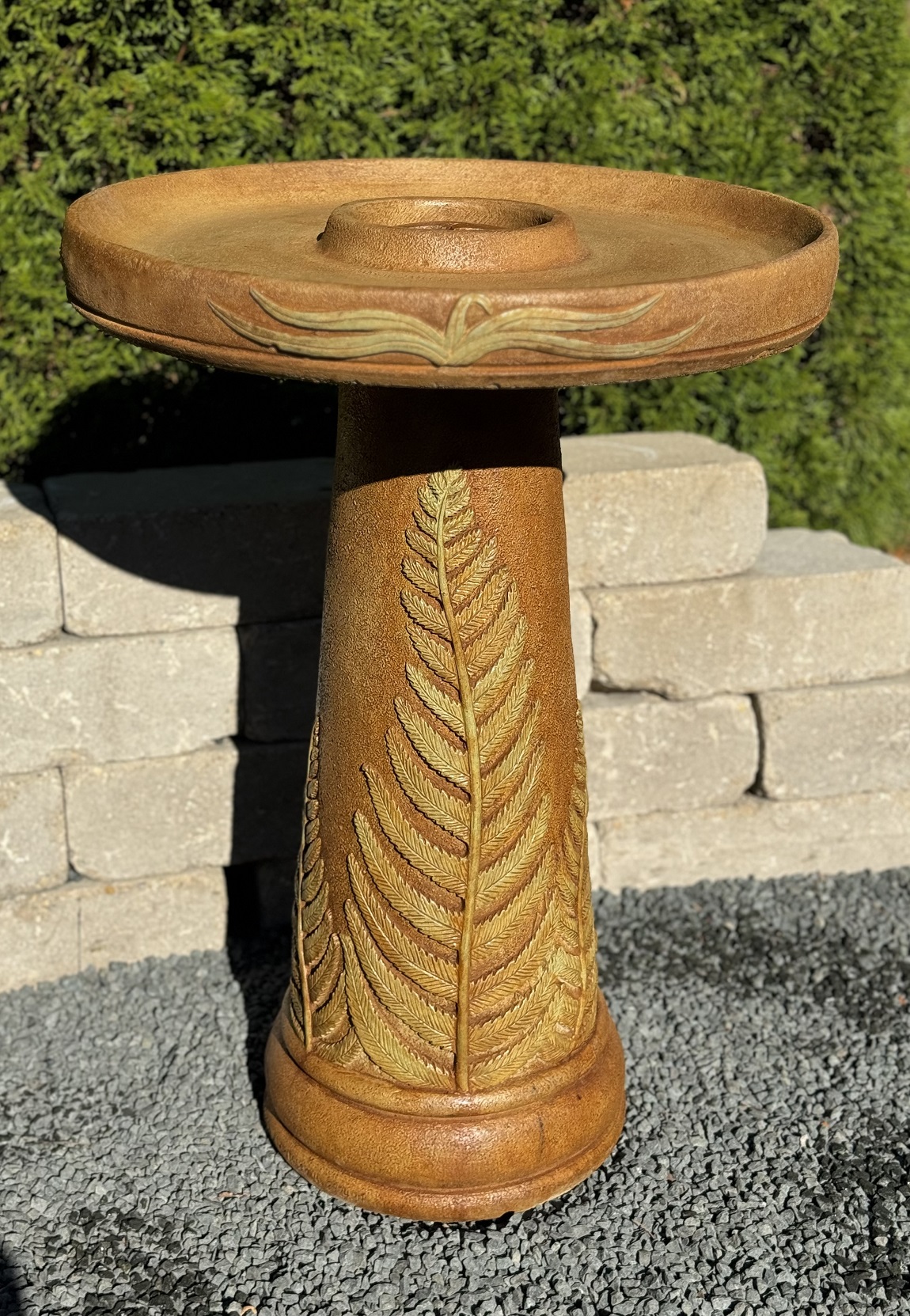 Wetlands Fern Birdbath