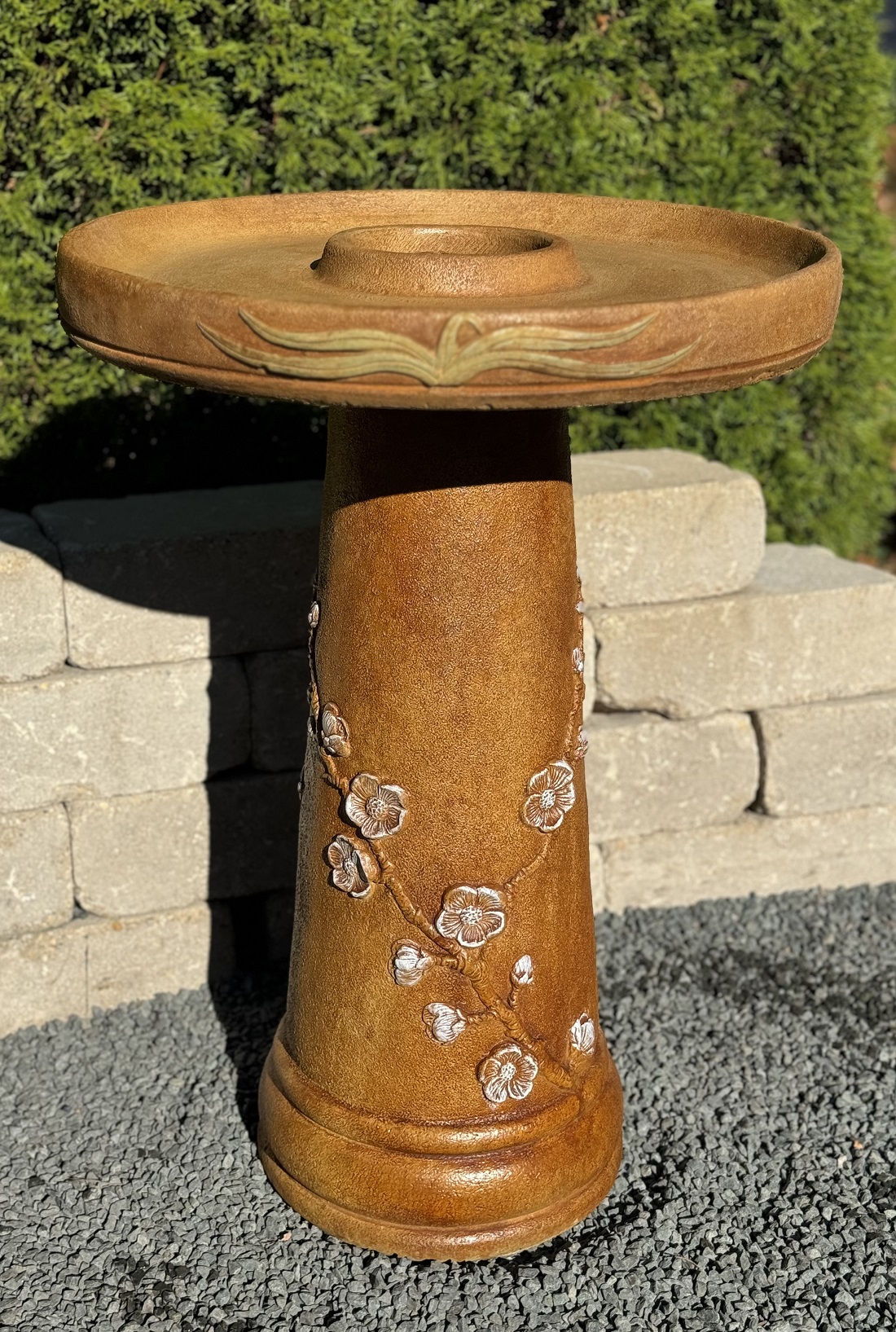 Wetlands Cherry Blossom Birdbath