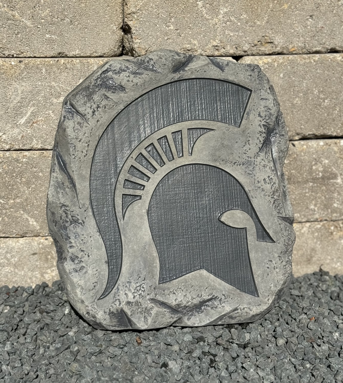 Michigan State Spartan Logo Stepping Stone