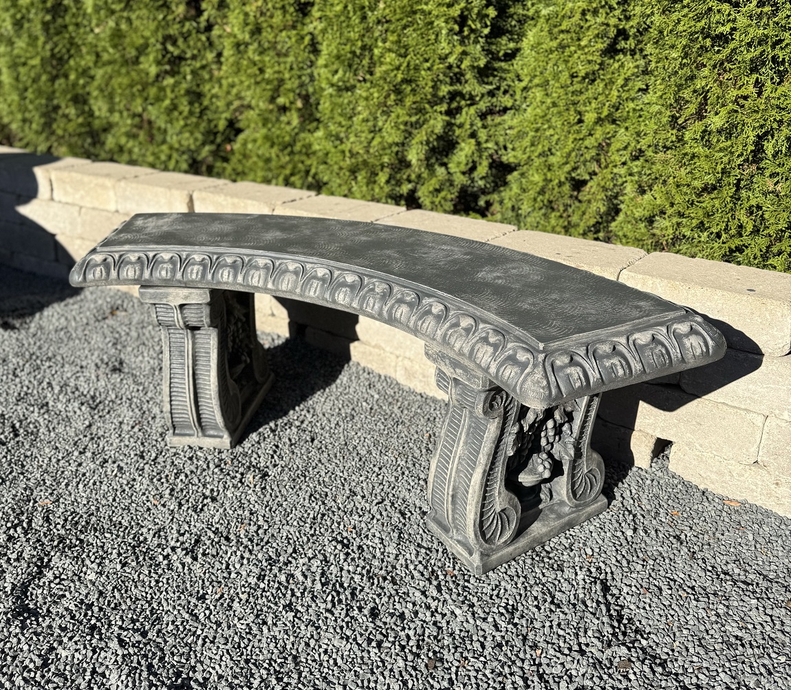 Grapeleaf Curved Bench