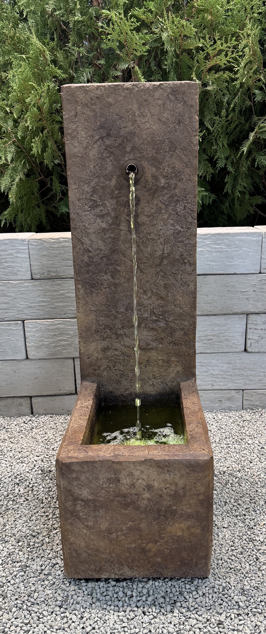 Rock Face Single Spout Fountain