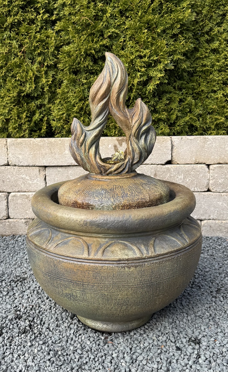 Fiery Flame Bubbler Fountain