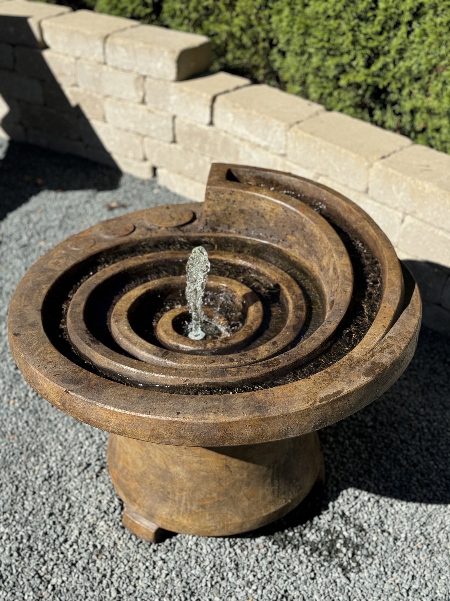 Hurricane's Eye Patio Fountain