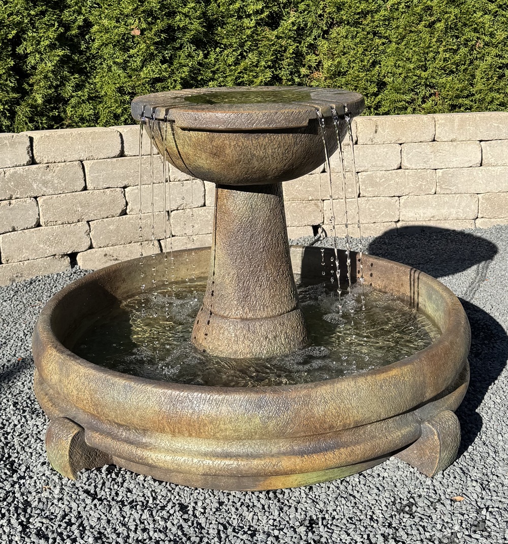 Overflowing Spill Dish Fountain