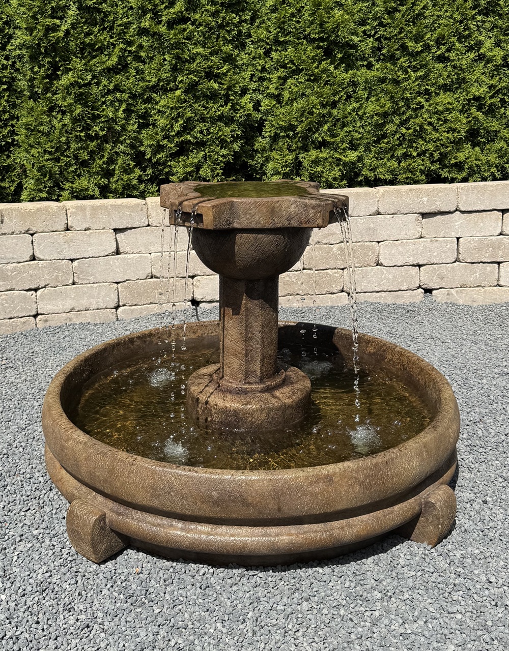 Overflowing Cross Fountain