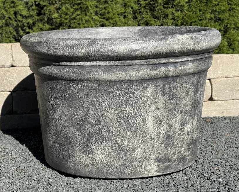 Large Rolled Rim Planter