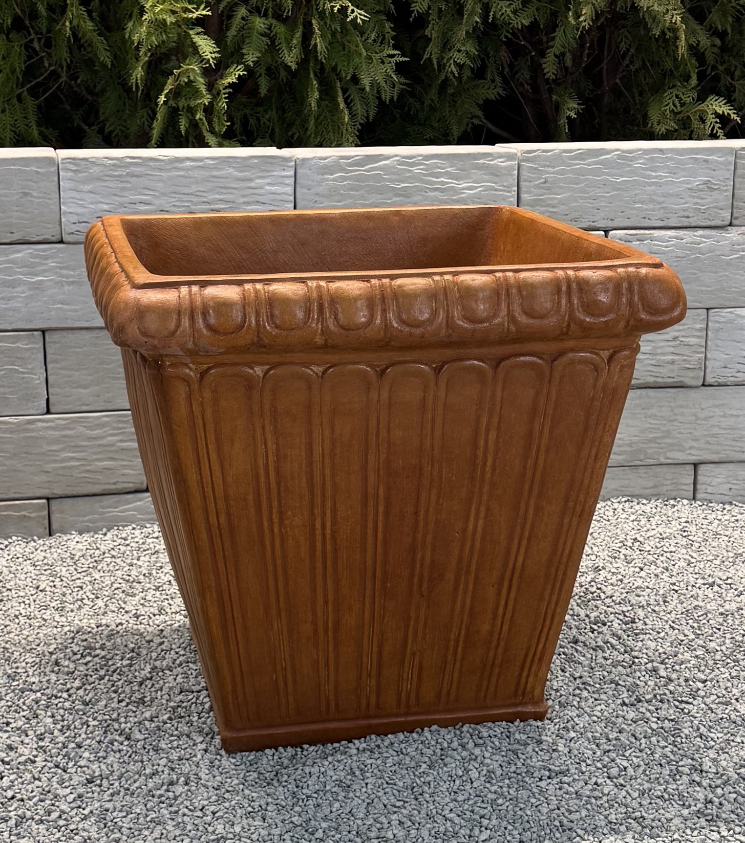 Square Fluted Planter