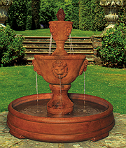 Medium Two Tier Leonesco Fountain in Grando Pool