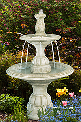 Small Contemporary Two-tier Fountain