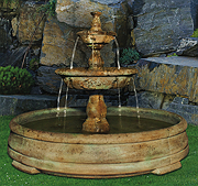 Small Tazza Tier Fountain in Grando Pool