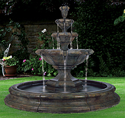 Grande Kensington Three-tier Fountain in Toscana Pool