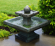 Equinox Fountain with Plume Light