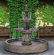 Classical Finial Fountain in Valencia Pool