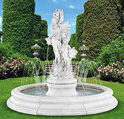 Venus With Dolphins Fountain In Toscana Pool with Spray Ring (original surrounds)